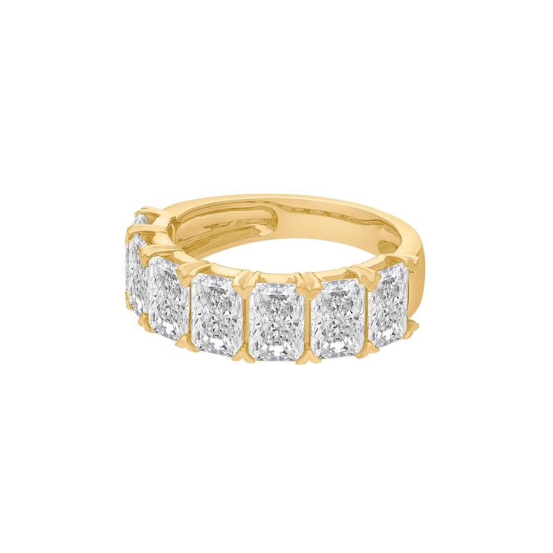 Lab Grown Diamond Radiant Anniversary Band in 14K Yellow Gold (5 ct. tw.) – Image 4 of 4