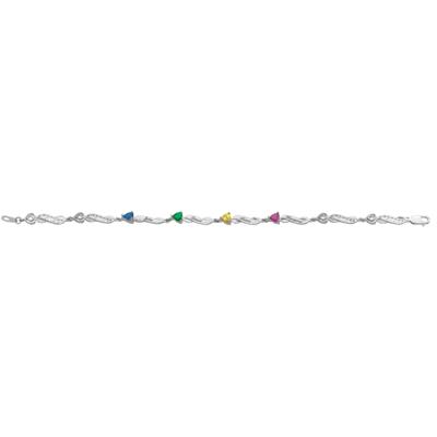 personalized bracelet with custom engravings & gemstones (1-8 stones)