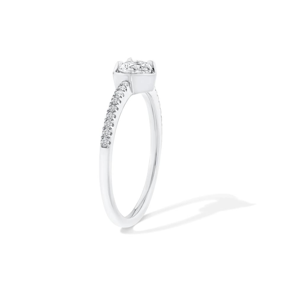 Lab Grown Diamond Heart Center Promise Ring in 10K White Gold (1/2 ct. tw.) – Image 3 of 4