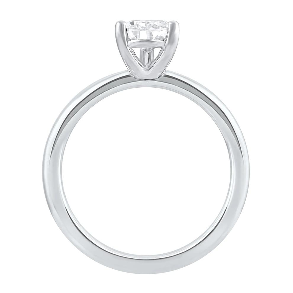 Lab Grown Diamond Pear-Shaped Solitaire Engagement Ring in 14k white gold (1 ct.) – Image 2 of 5