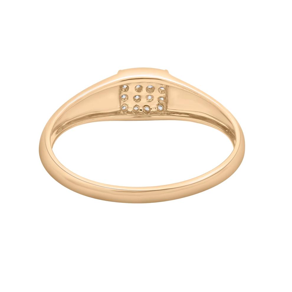 Round Diamond Ring in 10K Yellow Gold (1/10 ct. tw.) – Image 5 of 5