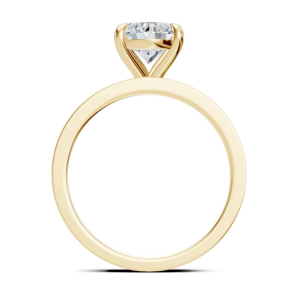 Semi-Mount Engagement Ring in 14K Yellow Gold (Setting Only) – Image 5 of 6
