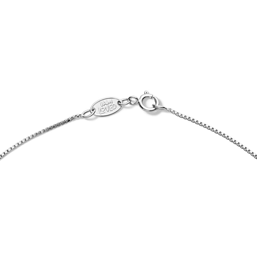 Diamond Heart Shaped Pendant in Sterling Silver – Image 3 of 4