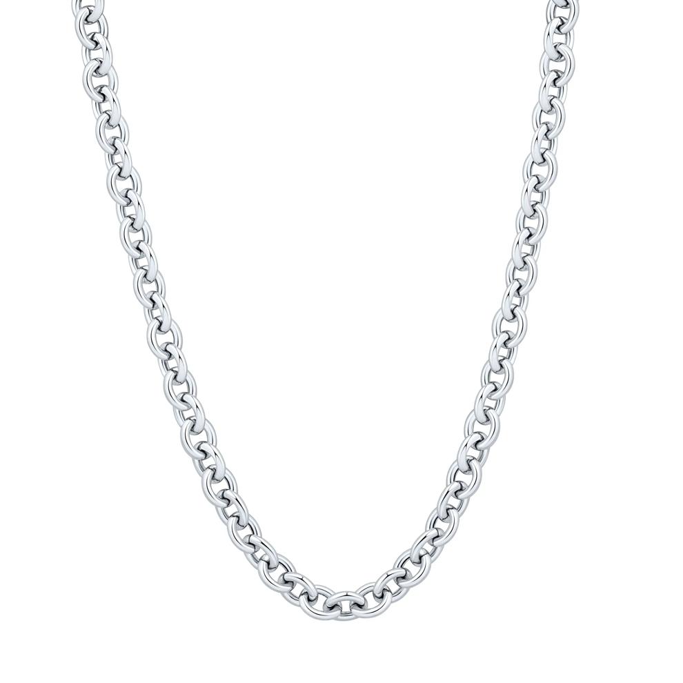 Rolo Link Necklace in Sterling Silver – Image 1 of 3