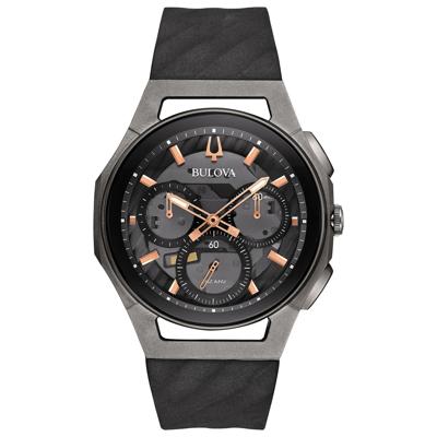 Men's CURV Watch With Black Rubber Strap
