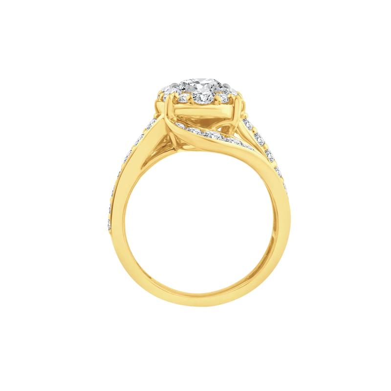Lab Grown Diamond Engagement Ring in 10K Yellow Gold &#40;3 ct. tw.&#41; – Image 2 of 3