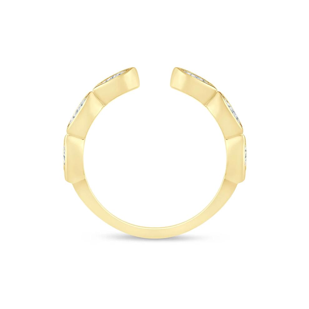 Lab Grown Diamond Marquise Open band in 14K Yellow Gold (5/8 ct. tw.) – Image 2 of 3
