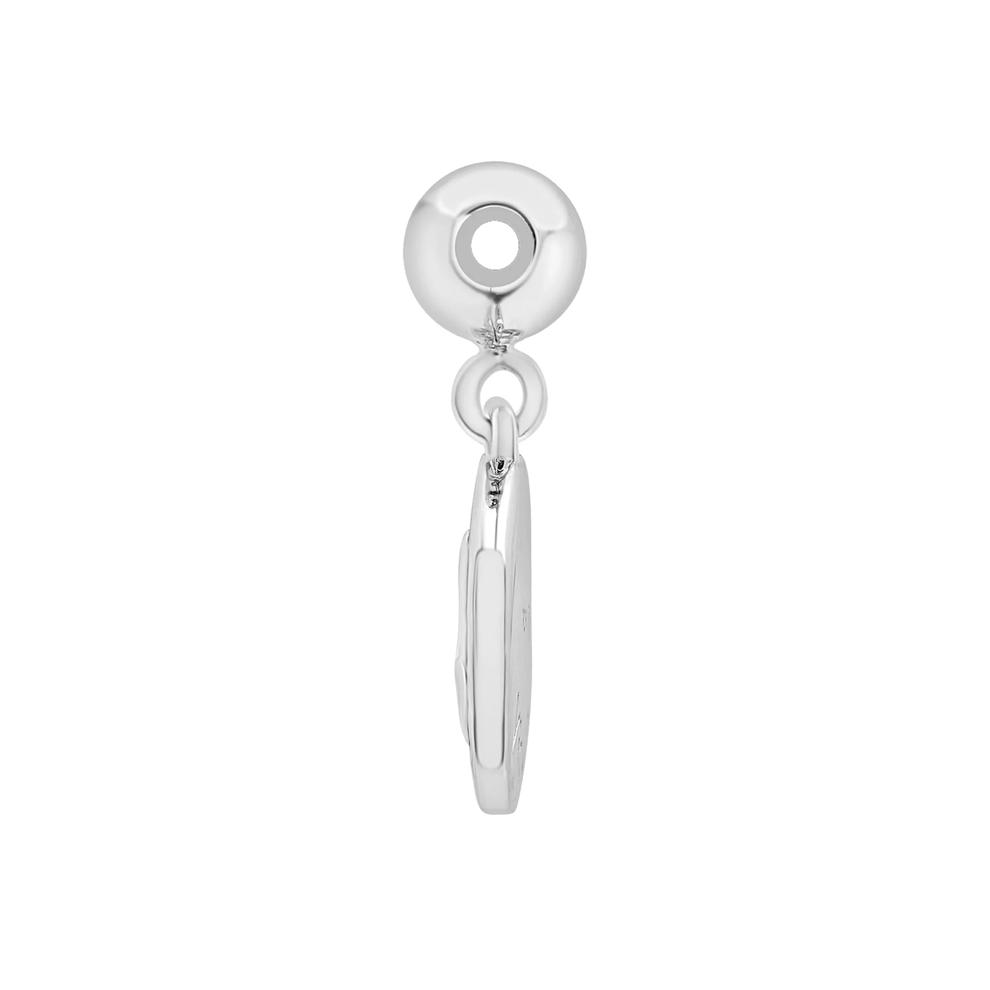 Virgo Zodiac Disc Bead Charm in Sterling Silver – Image 2 of 3