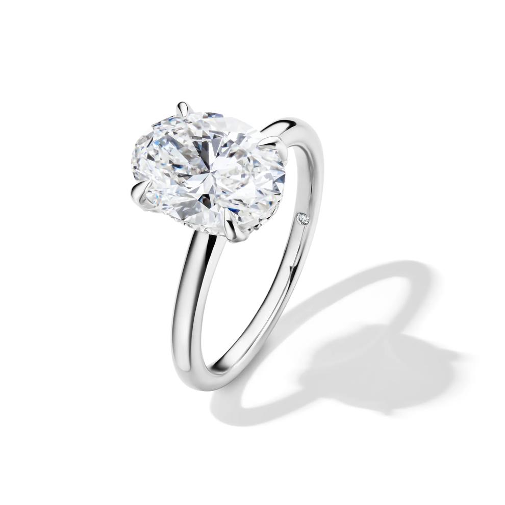 Bennett Lab Grown Diamond Engagement Ring in 14K White Gold (3 1/5 ct. tw.)  – Image 4 of 4