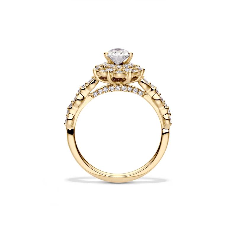 Alice Lab Grown Diamond Bridal Set in 14K Yellow Gold &#40;1 3/8 ct. tw.&#41; – Image 2 of 6