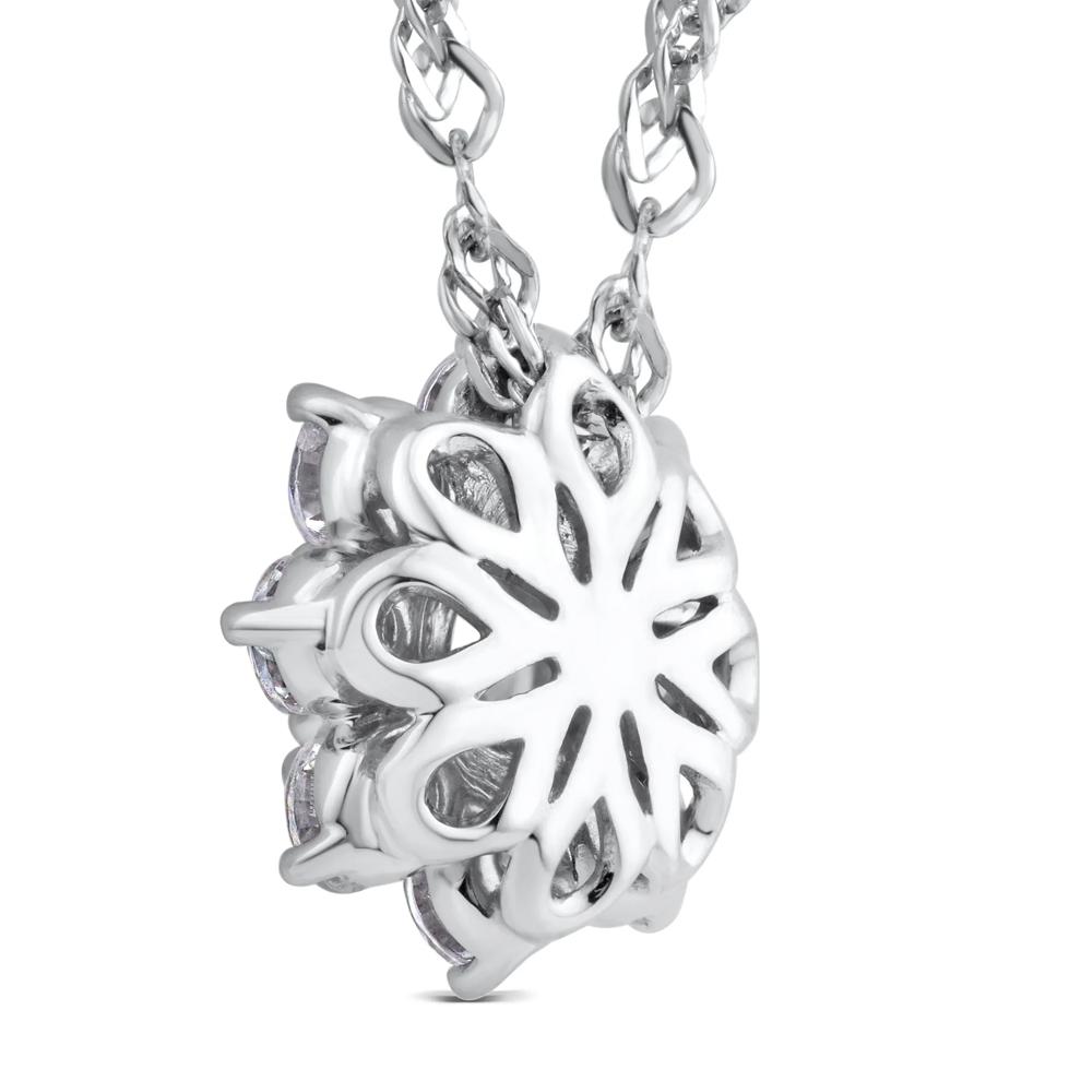 Lab Grown Diamond Starburst Pendant in 14K White Gold (3/4 ct. tw.) – Image 3 of 4