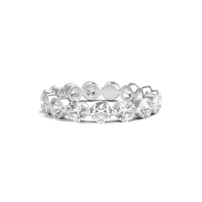 Round Brilliant-Cut Lab Grown Diamond Eternity Band in Platinum (3 ct. tw.)