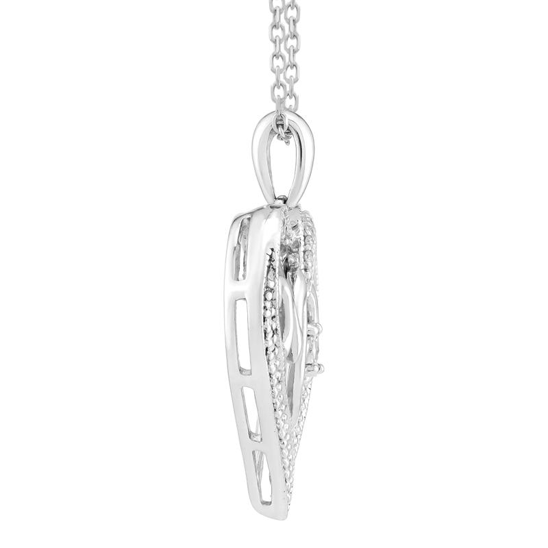 Diamond Accent Mom Heart Pendant in Sterling Sliver – Image 2 of 3