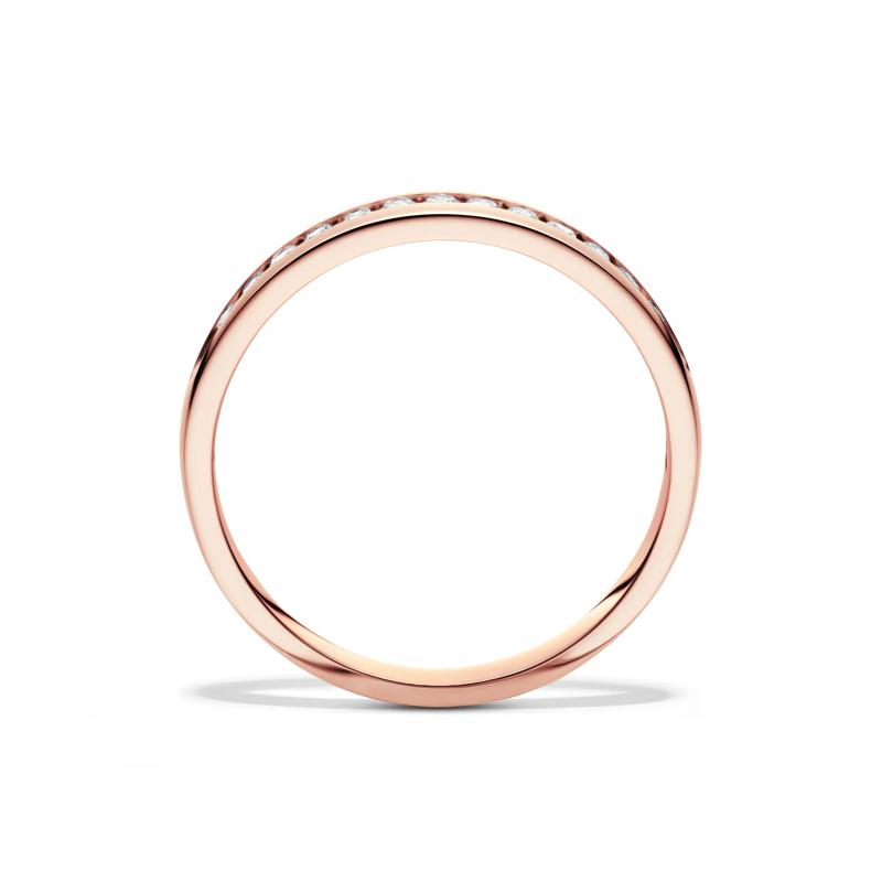 Diamond Wedding Band in 14K Rose Gold &#40;1/7 ct. tw.&#41; – Image 2 of 4