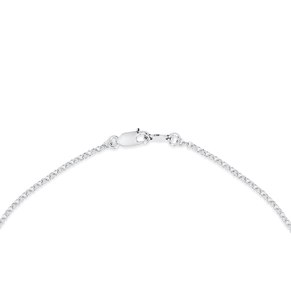 Blue Sapphire &amp; Mother of Pearl Hummingbird Pendant Necklace in Sterling Silver – Image 2 of 4