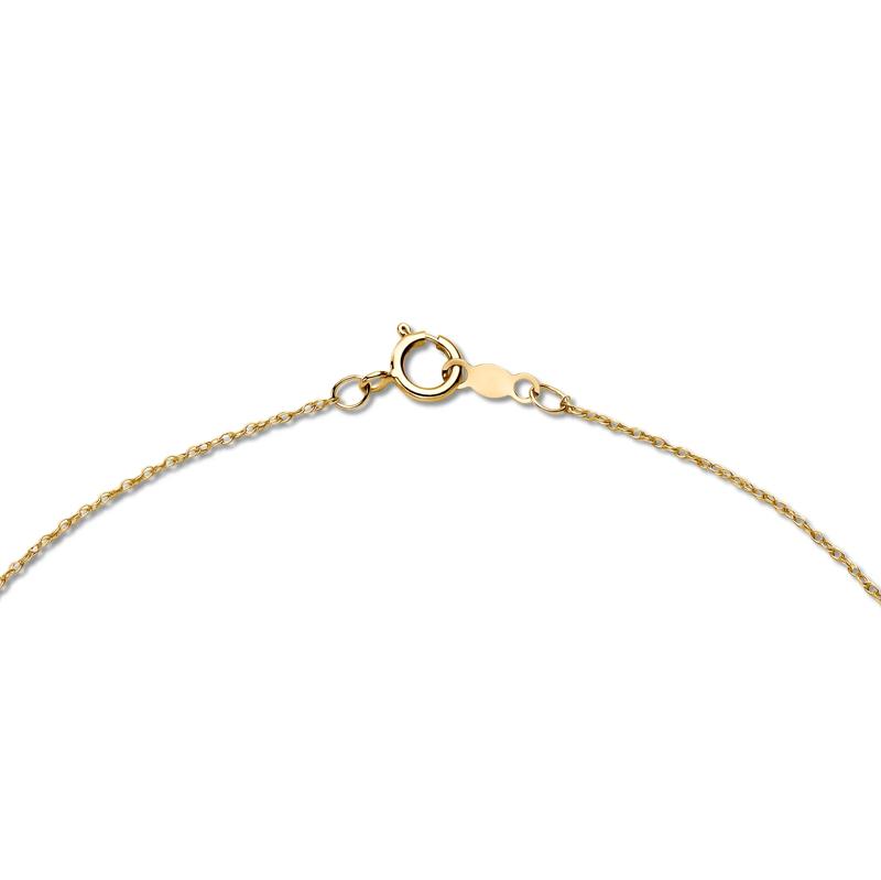 Opal and Diamond Oval-Shaped Pendant in 10K Yellow Gold &#40;1/5 ct. tw.&#41; – Image 2 of 4