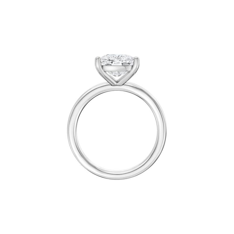Lab Grown Diamond Elongated Cushion-Cut Engagement Ring in 14K White Gold &#40;5 ct. tw.&#41; – Image 2 of 4