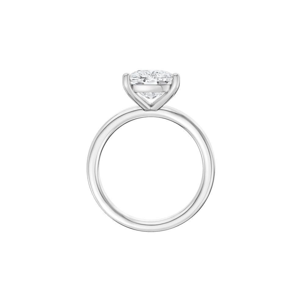 Lab Grown Diamond Elongated Cushion-Cut Engagement Ring in 14K White Gold (5 ct. tw.) – Image 2 of 4