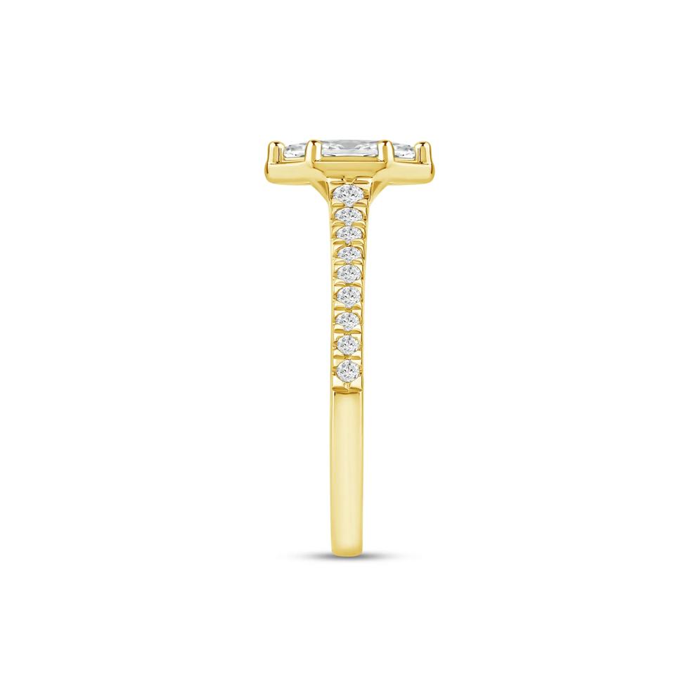 Marquise-Cut Diamond Engagement Ring in 14K Yellow Gold (3/4 ct. tw.) – Image 3 of 4