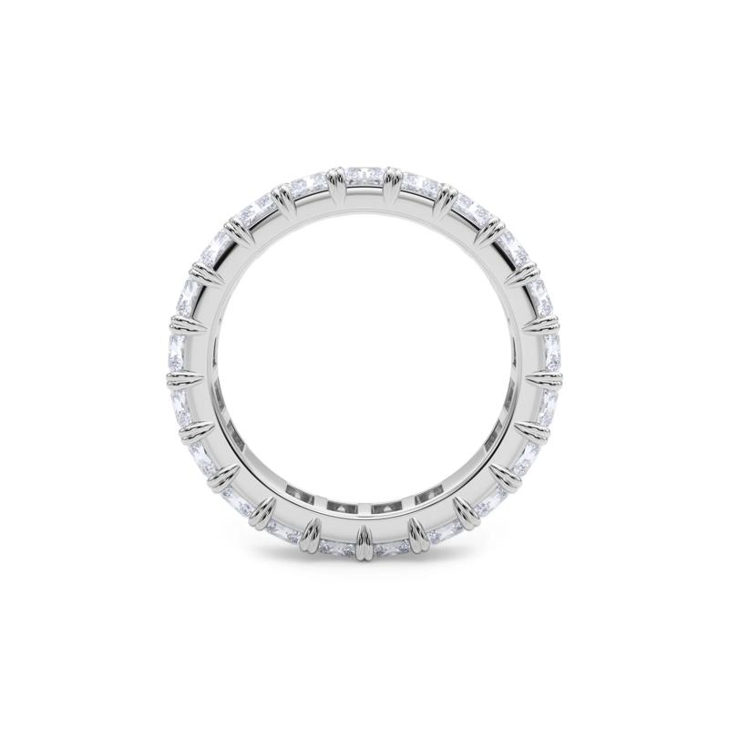 Lab Grown Diamond Radiant-Cut Eternity Band in 14K White Gold &#40;5 ct. tw.&#41; – Image 2 of 5
