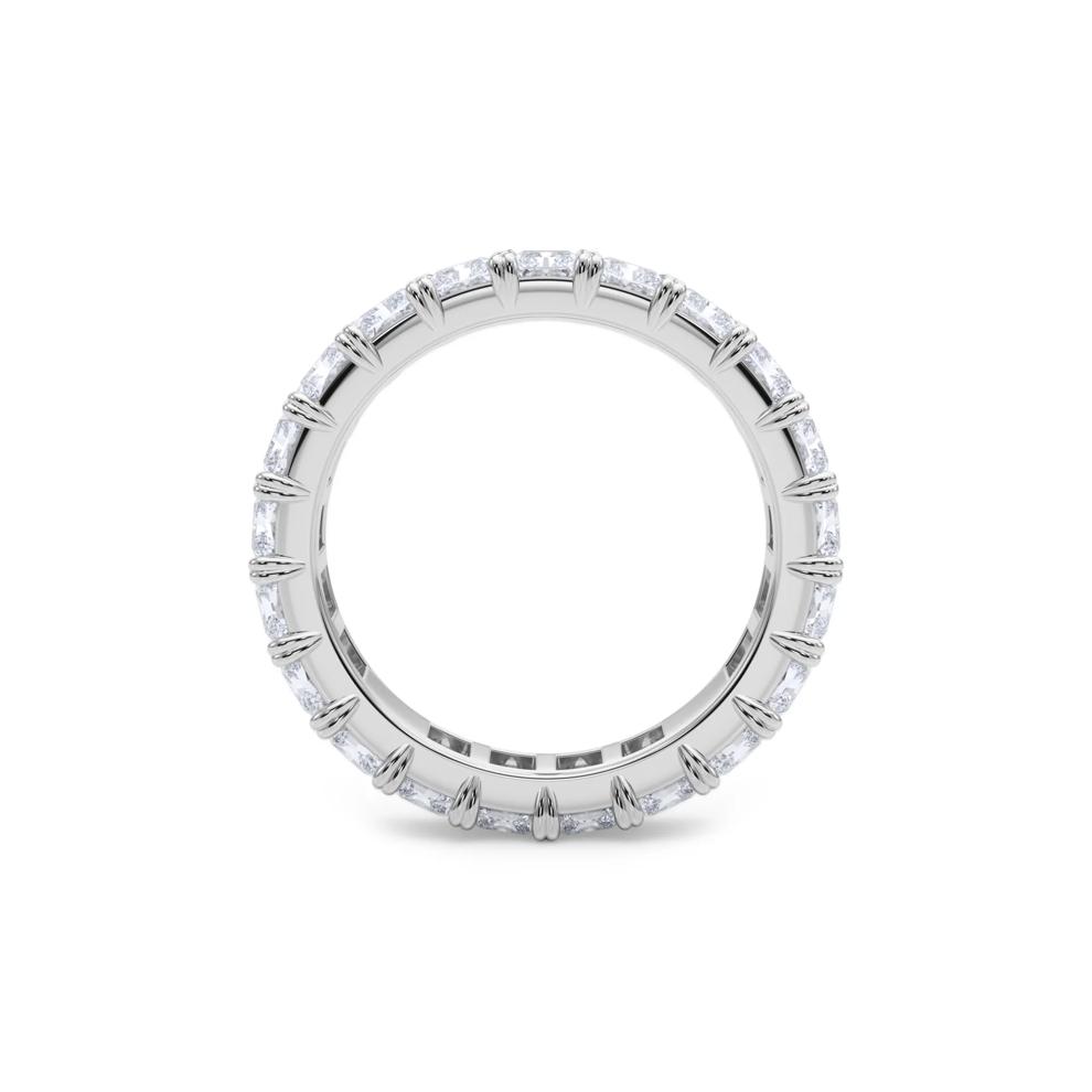Lab Grown Diamond Radiant-Cut Eternity Band in 14K White Gold (5 ct. tw.) – Image 2 of 5