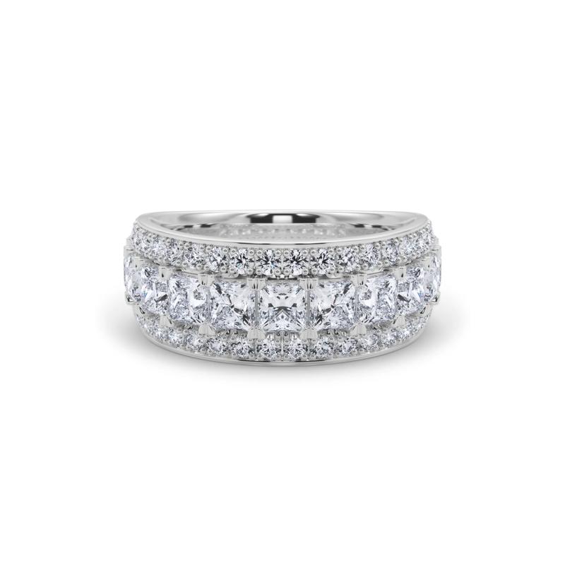 Multi-Row Diamond Anniversary Band in 14K White Gold &#40;2 7/8 ct. tw.&#41; – Image 1 of 5