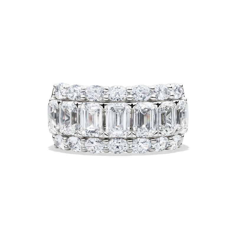 Lab Grown Diamond Multi-Row Band in 14K White Gold &#40;5 ct. tw.&#41; – Image 1 of 1