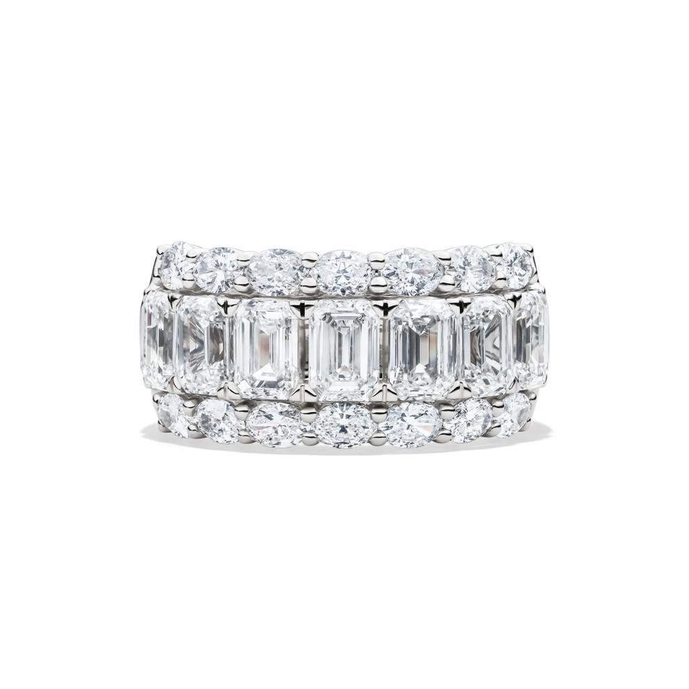 Lab Grown Diamond Multi-Row Band in 14K White Gold (5 ct. tw.) – Image 1 of 4