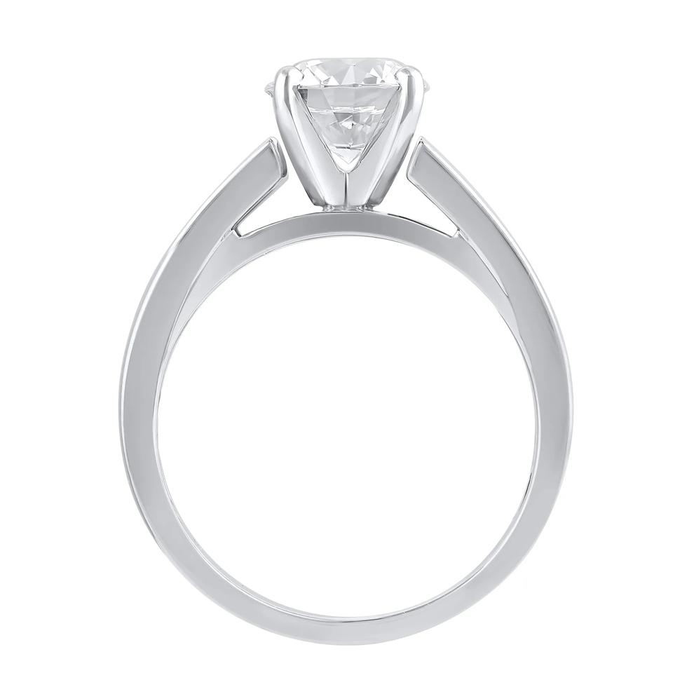 Wide Cathedral Semi-Mount Engagement Ring in 14K Gold, 6MM (Setting Only) – Image 3 of 6