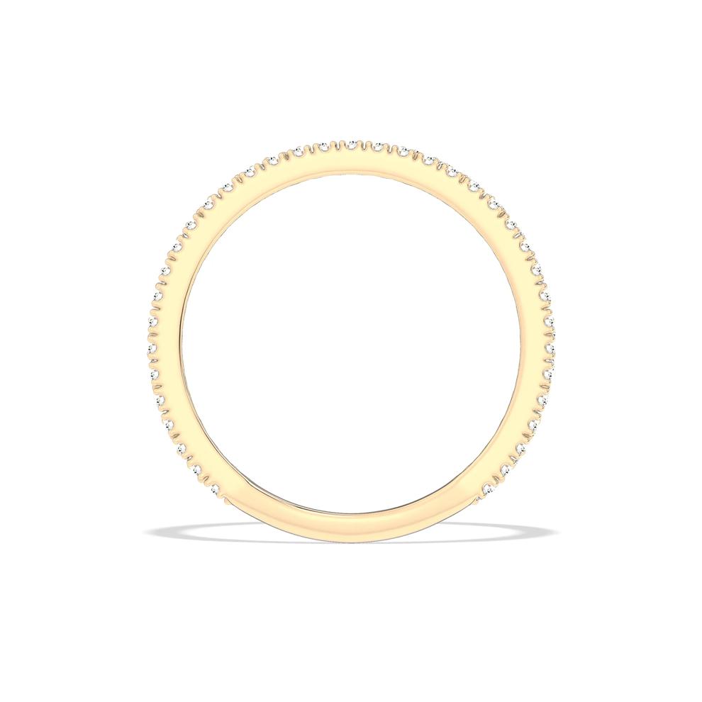 Lab Grown Diamond Double Row Split Open Band in 14K Yellow Gold (1/2 ct. tw.) – Image 2 of 4