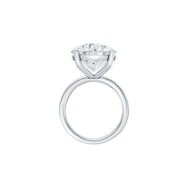 Lab Grown Diamond Round Solitaire Engagement Ring in Platinum &#40;10 ct.&#41; – Image 2 of 4