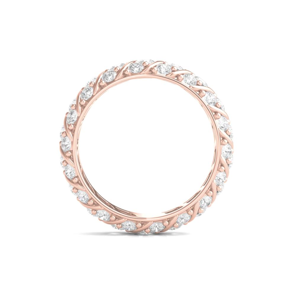 Diamond Rolling Eternity Band in 14K Rose Gold (2 1/2 ct. tw.) – Image 2 of 3