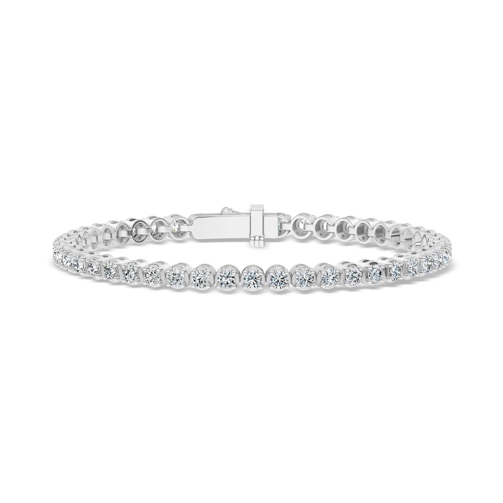 Diamond Tennis Bracelet in 10K White Gold, 7" (5 ct. tw.) – Image 1 of 2