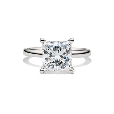 Lab Grown Diamond Princess-Cut Solitaire Engagement Ring