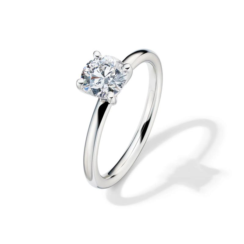 Lab Grown Diamond Solitaire Round Engagement Ring in Platinum (1 ct.) – Image 4 of 4