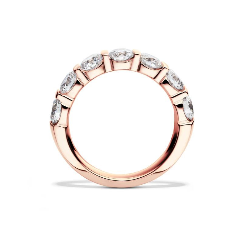 Lab Grown Diamond Wedding Band in 14K Rose Gold &#40;2 ct. tw.&#41; – Image 2 of 4