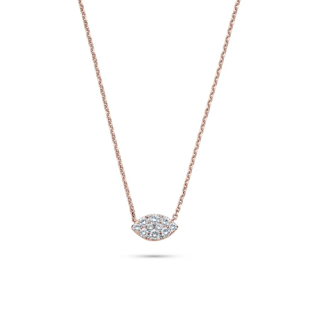 Diamond Pendant in 10K Rose Gold (1/4 ct. tw.) – Image 1 of 3