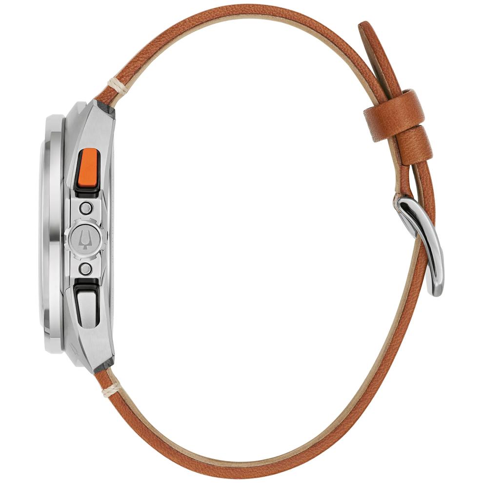 Men's Racer Chronograph Watch in Brown Leather – Image 2 of 3