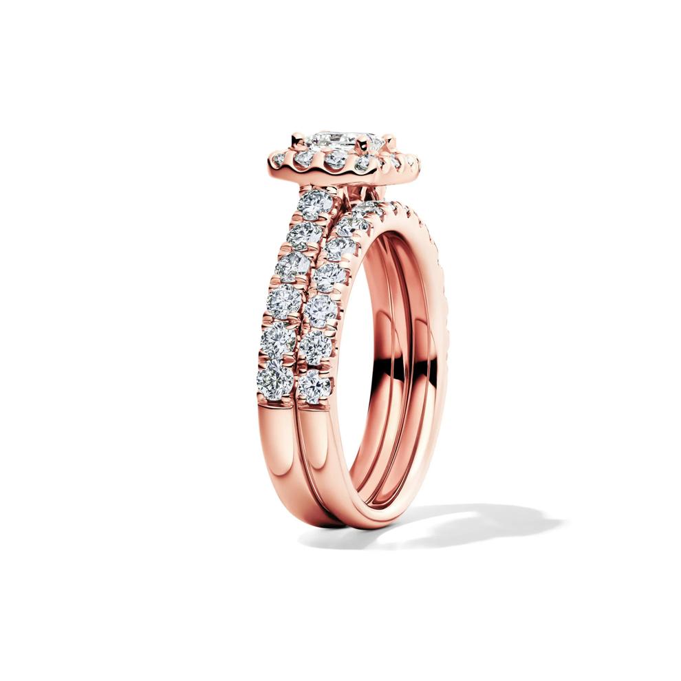 Diamond Bridal Set in 14K Rose Gold (2 ct. tw.) – Image 3 of 6