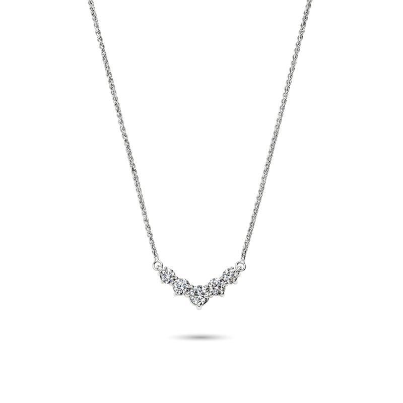 1 ct. tw. Diamond Necklace in 14K White Gold – Image 1 of 1