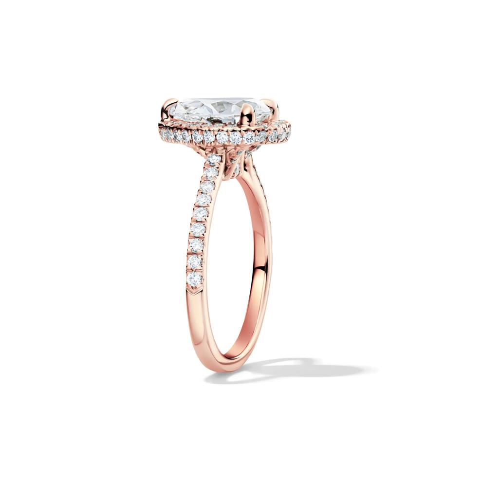 Perry Lab Grown Diamond Pear-shaped Engagement Ring in 14K Rose Gold (2 5/8 ct. tw.) – Image 3 of 4