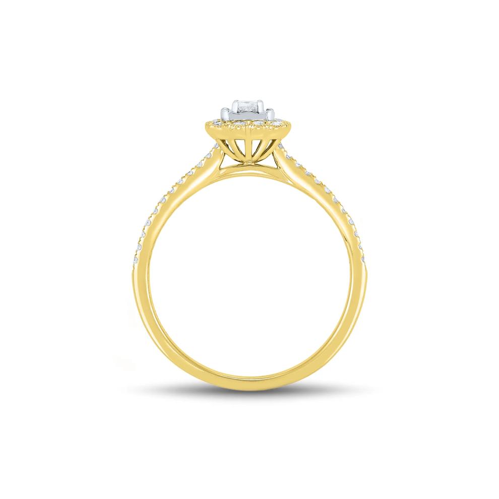 Diamond Promise Ring in 10K Yellow Gold (1/4 ct. tw.) – Image 2 of 3