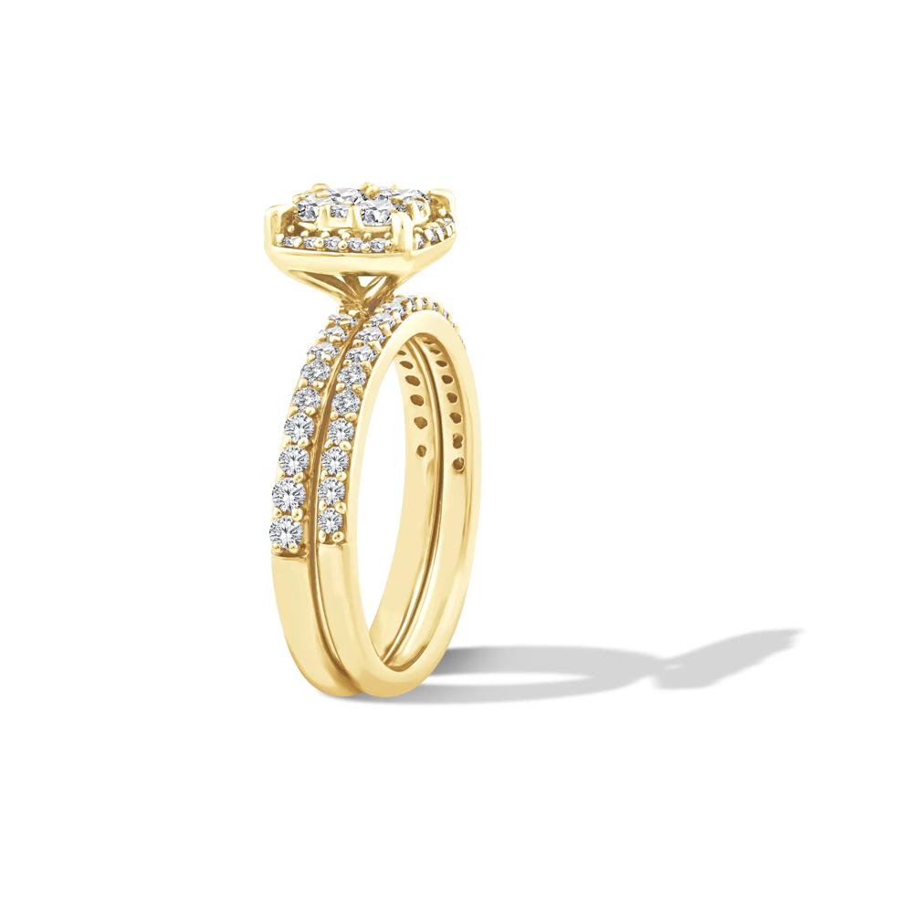 Diamond Composite Engagement Set in 10K Yellow Gold (1 ct. tw.) – Image 3 of 6