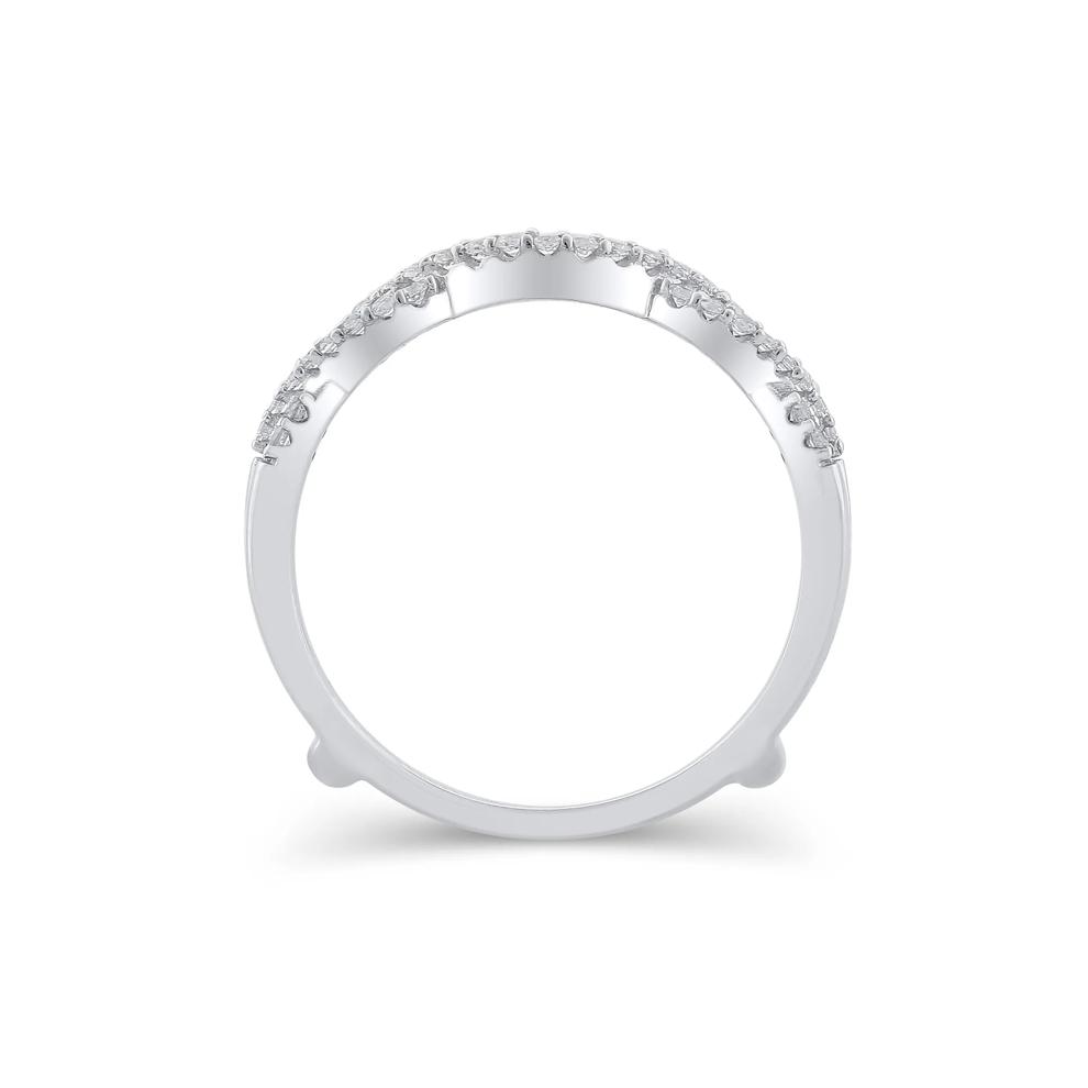 Diamond Contour Twist Insert Ring in 14K White Gold (1/3 ct. tw.) – Image 3 of 3