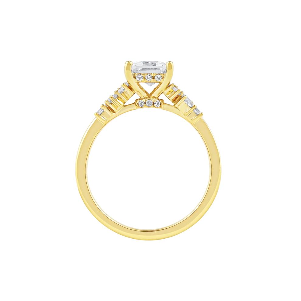 Jolie Lab Grown Diamond Radiant-Cut Engagement Ring in 14K Yellow Gold (2 3/8 ct. tw.) – Image 2 of 5
