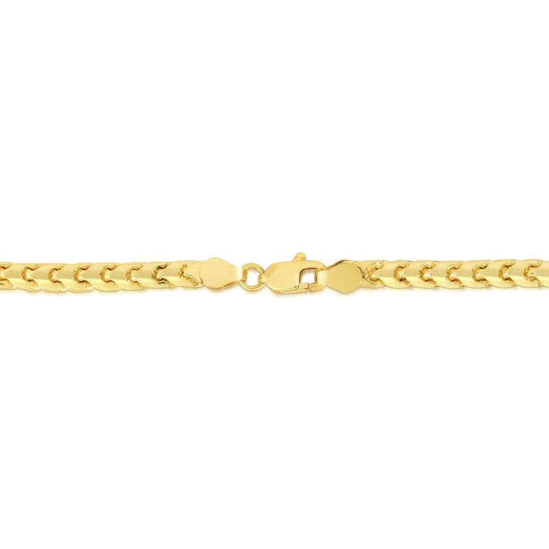 Solid Round Franco Link Chain in 14K Yellow Gold, 4MM, 24&rdquo; – Image 2 of 3