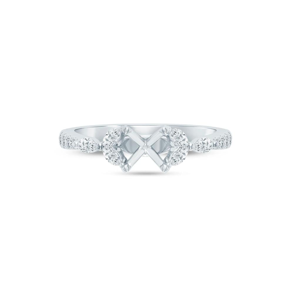 Diamond Semi-Mount Engagement Ring in 14K White Gold (1/3 ct. tw.) (Setting Only) – Image 2 of 6