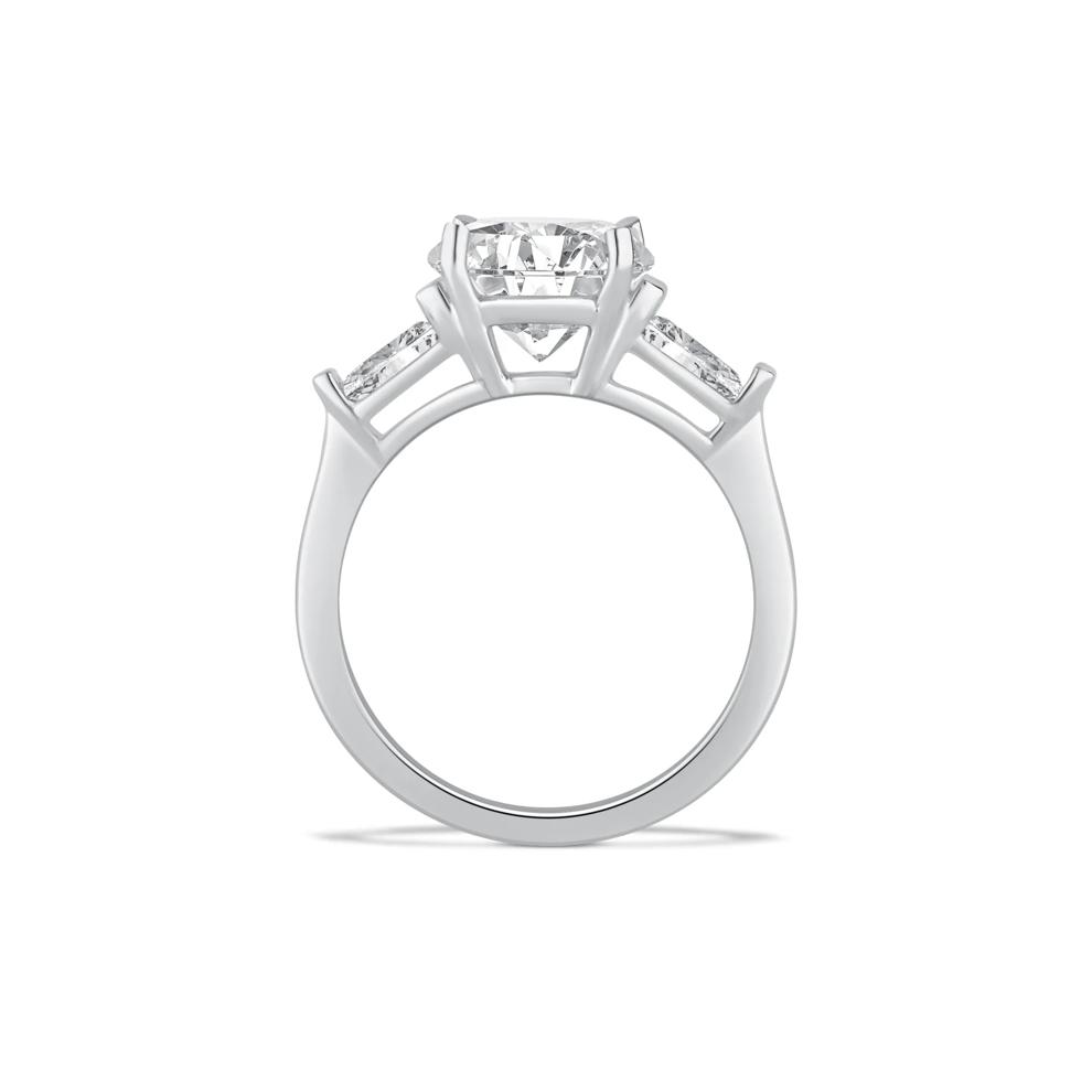 Lab Grown Diamond Round Engagement Ring in 14K White Gold (3 1/2 ct. tw.) – Image 2 of 4
