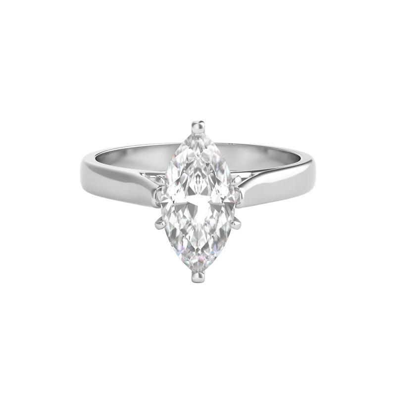 1 ct. tw. Diamond Solitaire Engagement Ring in 14K White Gold – Image 1 of 3