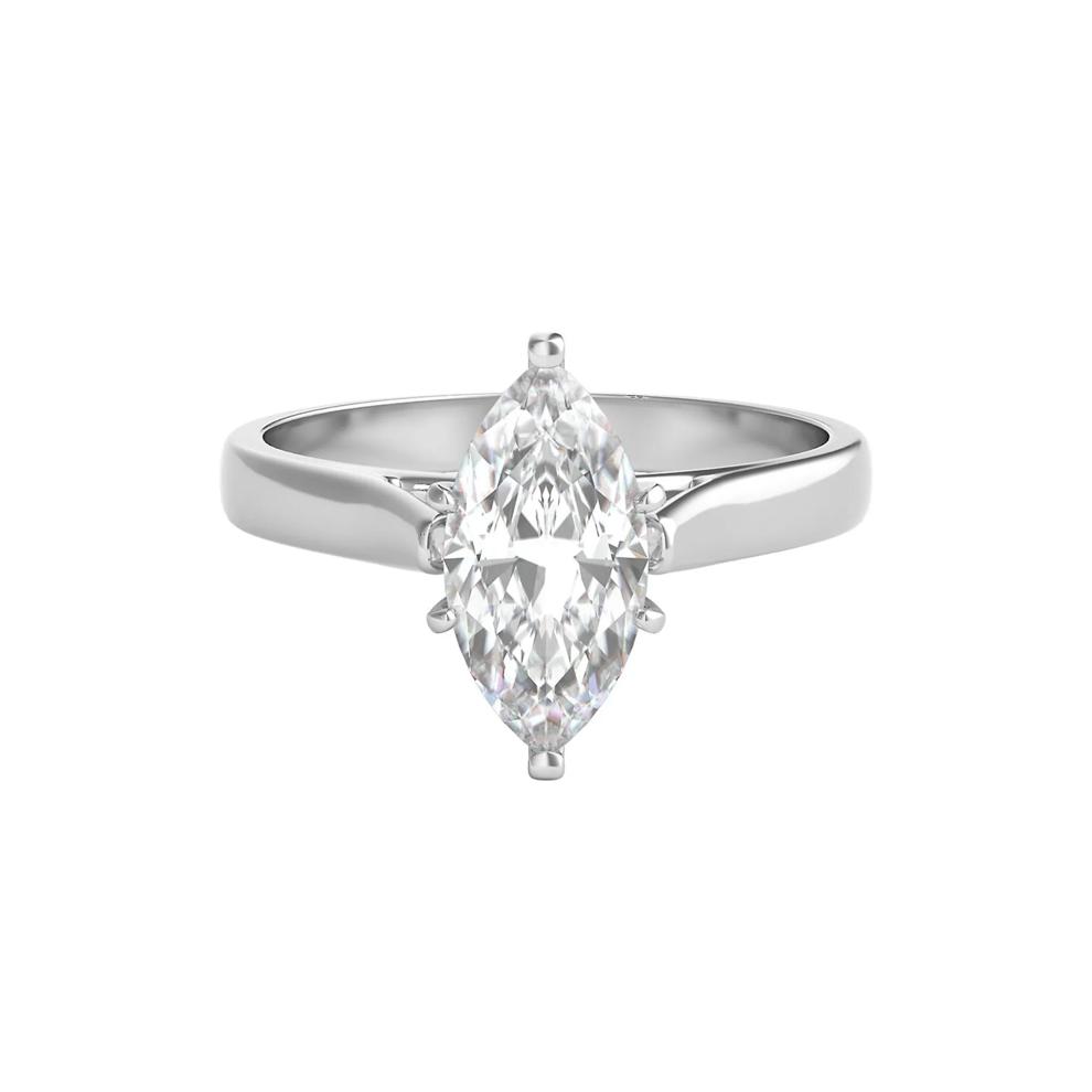 1 ct. tw. Diamond Solitaire Engagement Ring in 14K White Gold – Image 1 of 3